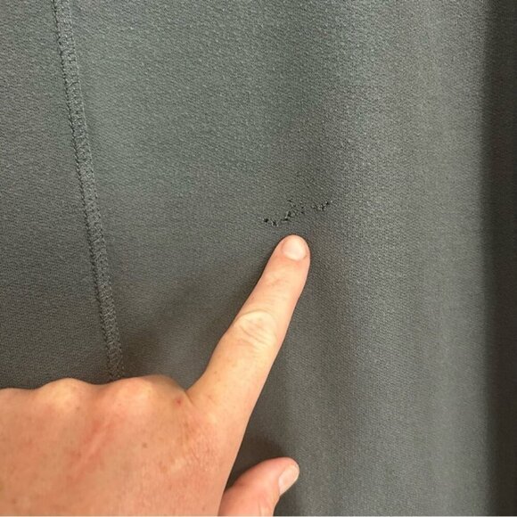 Athleta Charcoal Gray Pranayama Wrap Open Front Cardigan Women’s Size Medium - Picture 8 of 8